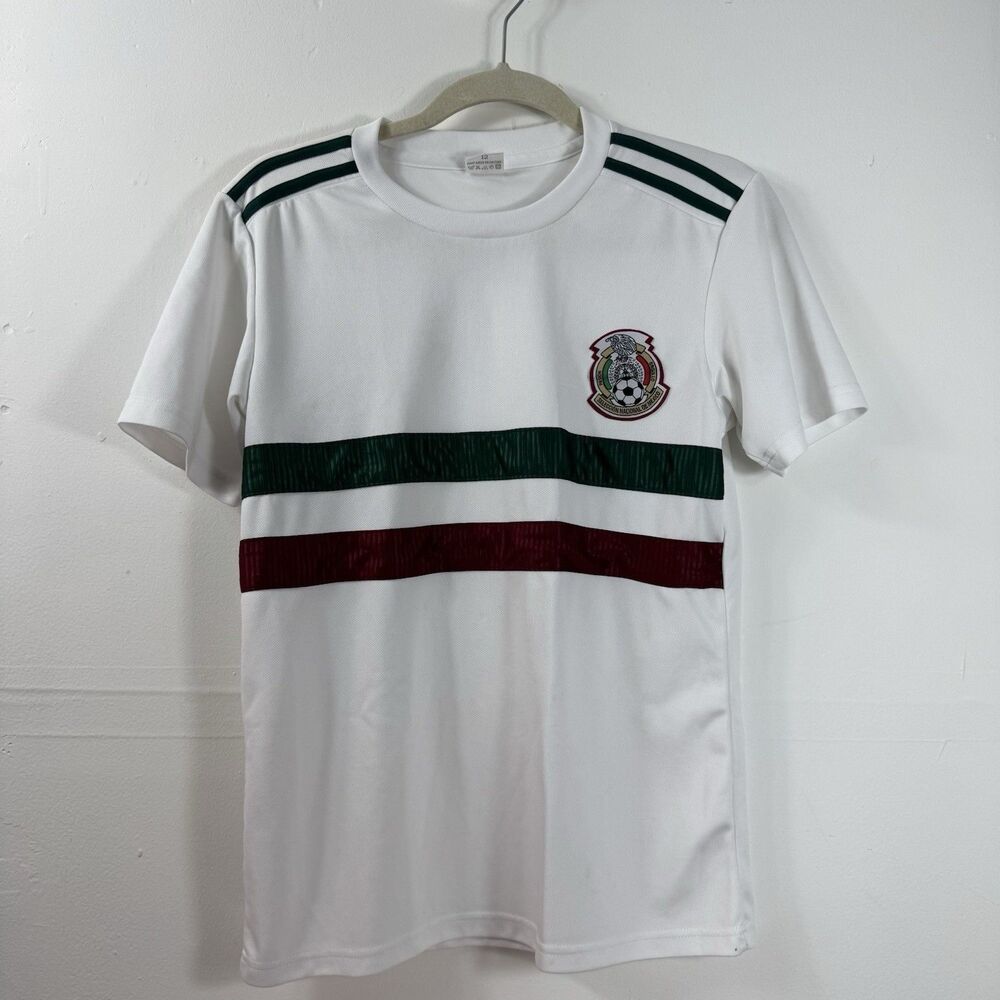 Mexico National Team Away Stadium Jerseys Boys Size 12 White